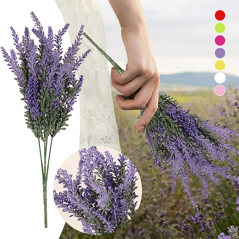 Outdoor Artificial Lavender Flowers (6 PCS)