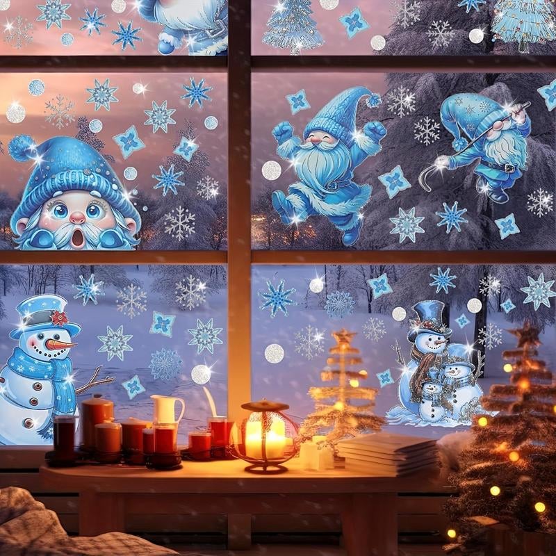 Christmas Window Cling Set