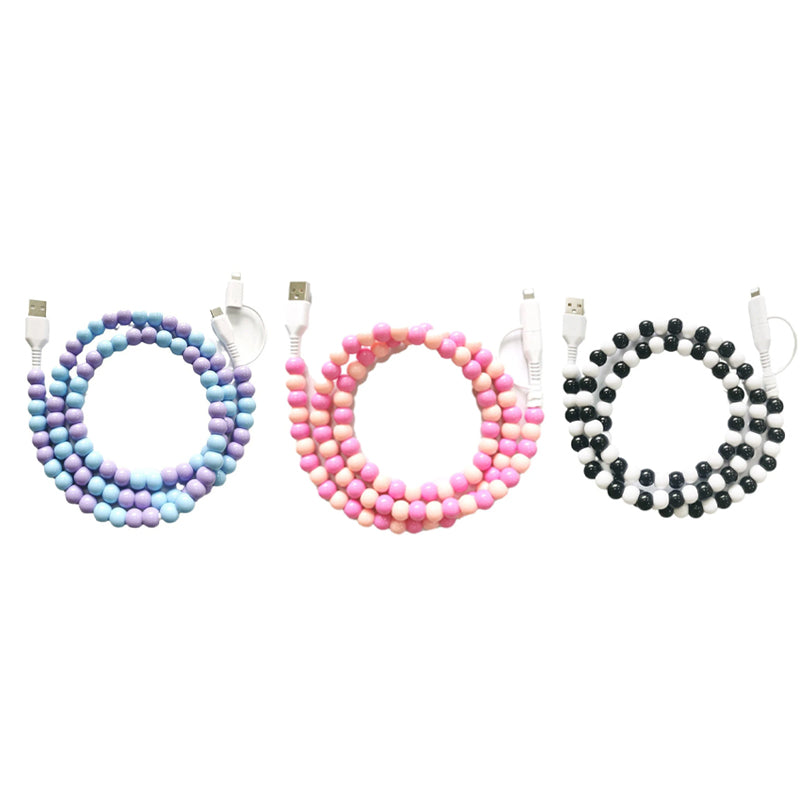 Creative Beaded 2-in-1 Data Cable