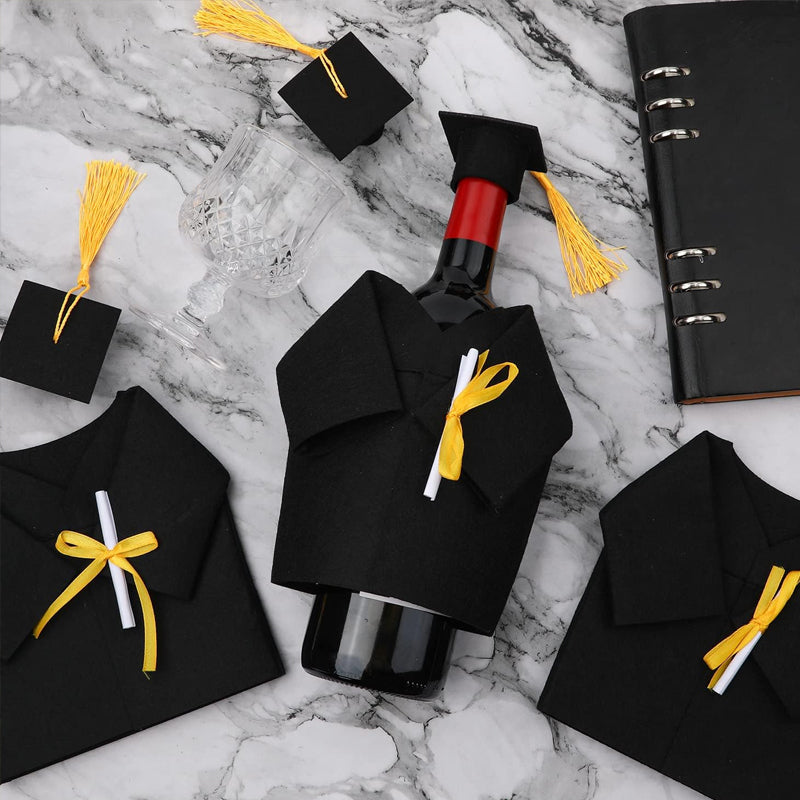 Graduation Cap And Gown Bottle Cover