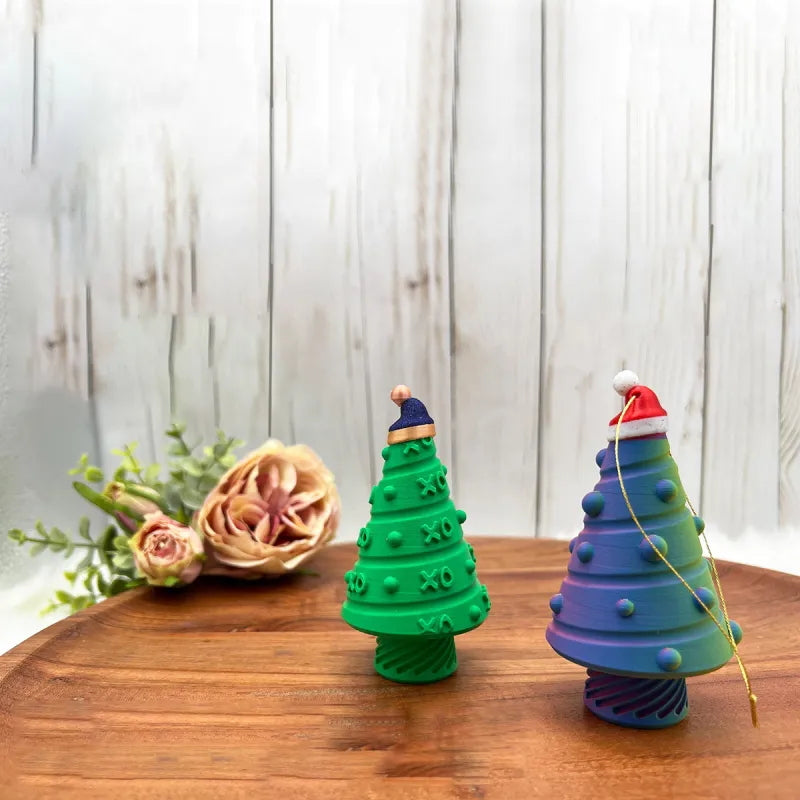 3D Printed Christmas Tree Stasher Ornament