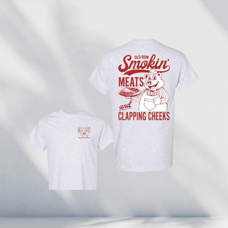 Old Row The Smokin' Meats Graphic 2 Sides T-shirt