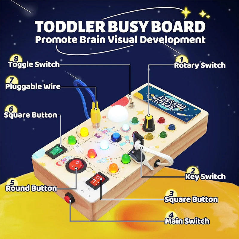 TODDLER BUSY BOARD