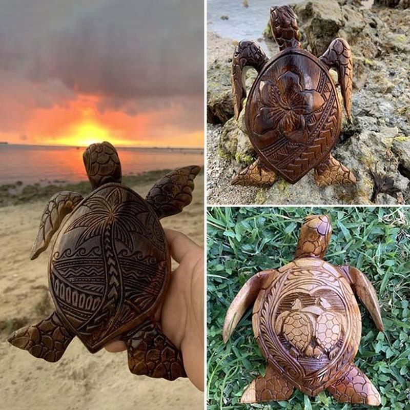 Hawaiian Turtle Wood Carving