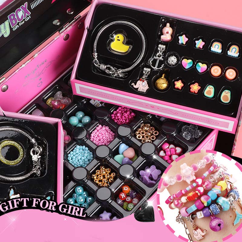 Jewelry Box Bracelet Making Kit for Kids Girls