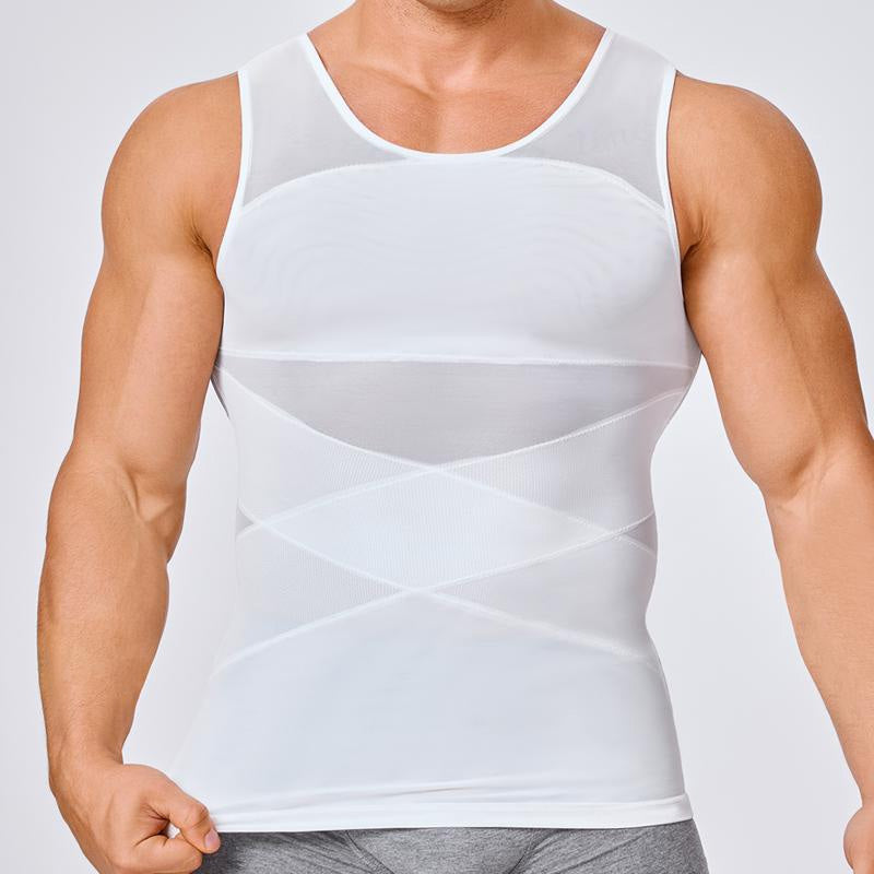 Men's High Stretch Mesh Body Shaping Tank Top