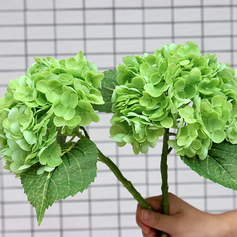 Outdoor artificial hydrangea flowers