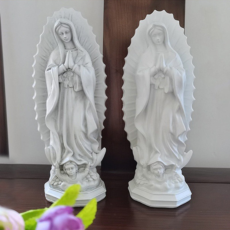 Virgen Mary Statue Decor