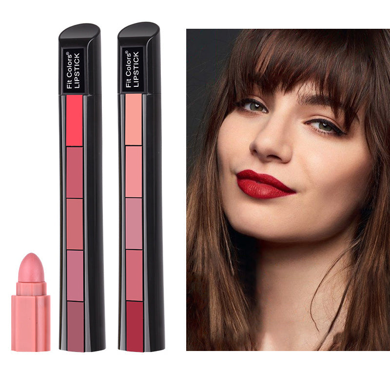 Matte 5-color Lipstick Combination