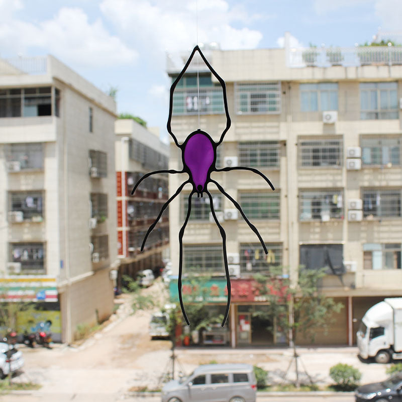 Spider Stained Glass Suncatcher