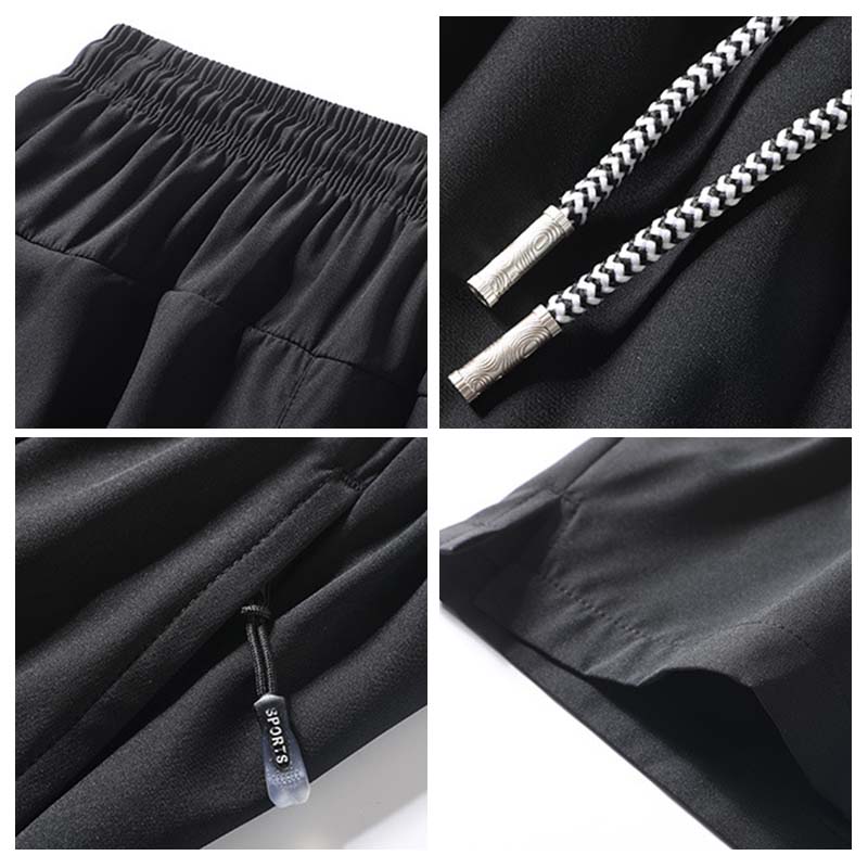 Men's Plain Solid Color Drawstring Pocket Shorts