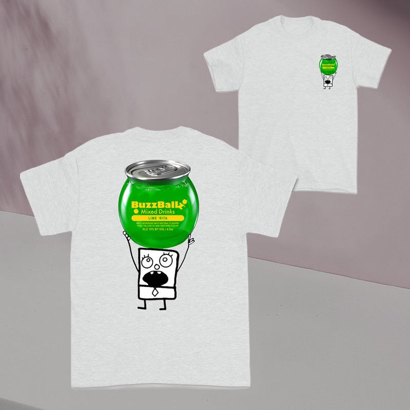 Doodlebob Funny Drinking 2 Sided T-Shirt