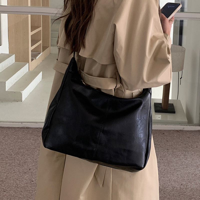 Women's Solid Color Crossbody Bag