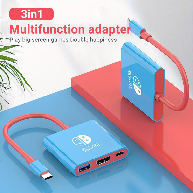 3-in-1 Nintendo Switch Dock with 4K HDMI Output