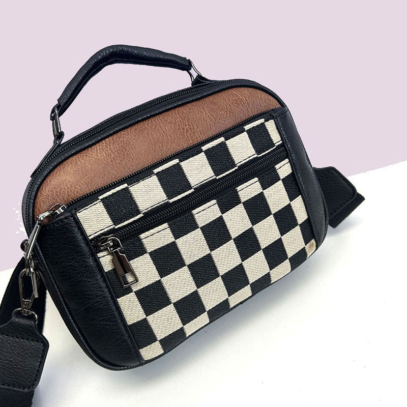 Checkerboard Crossbody Bag