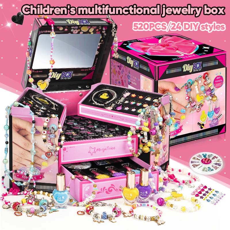 Jewelry Box Bracelet Making Kit for Kids Girls