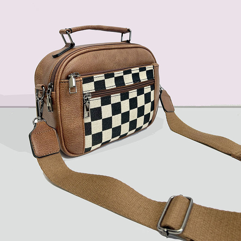 Checkerboard Crossbody Bag