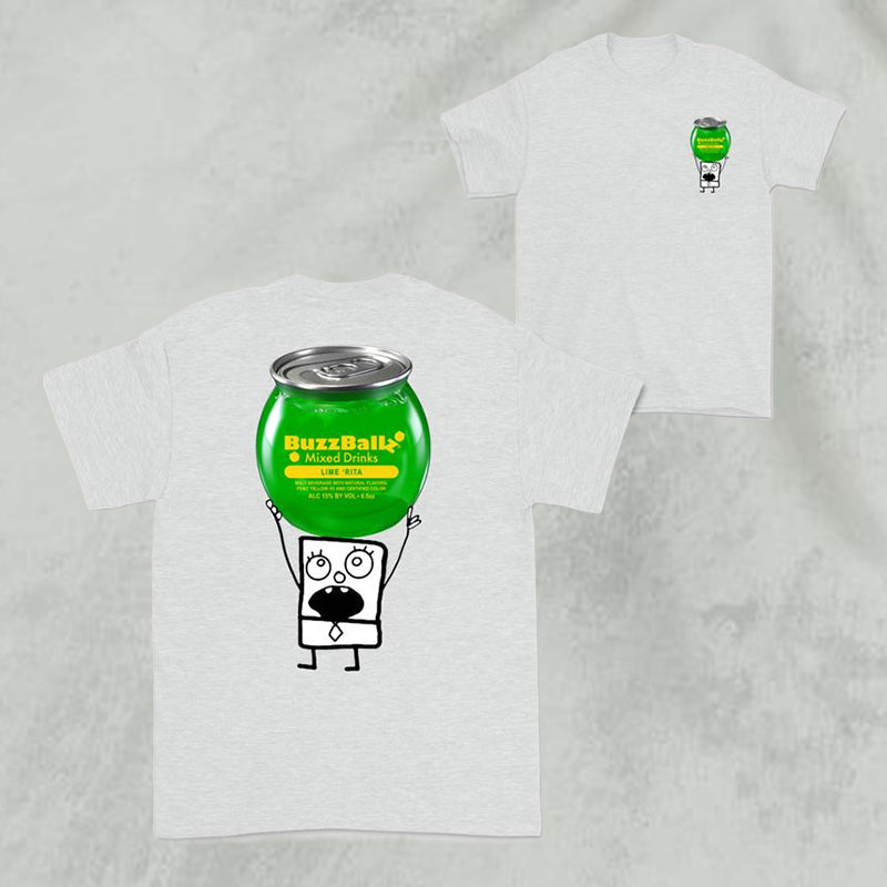 Doodlebob Funny Drinking 2 Sided T-Shirt