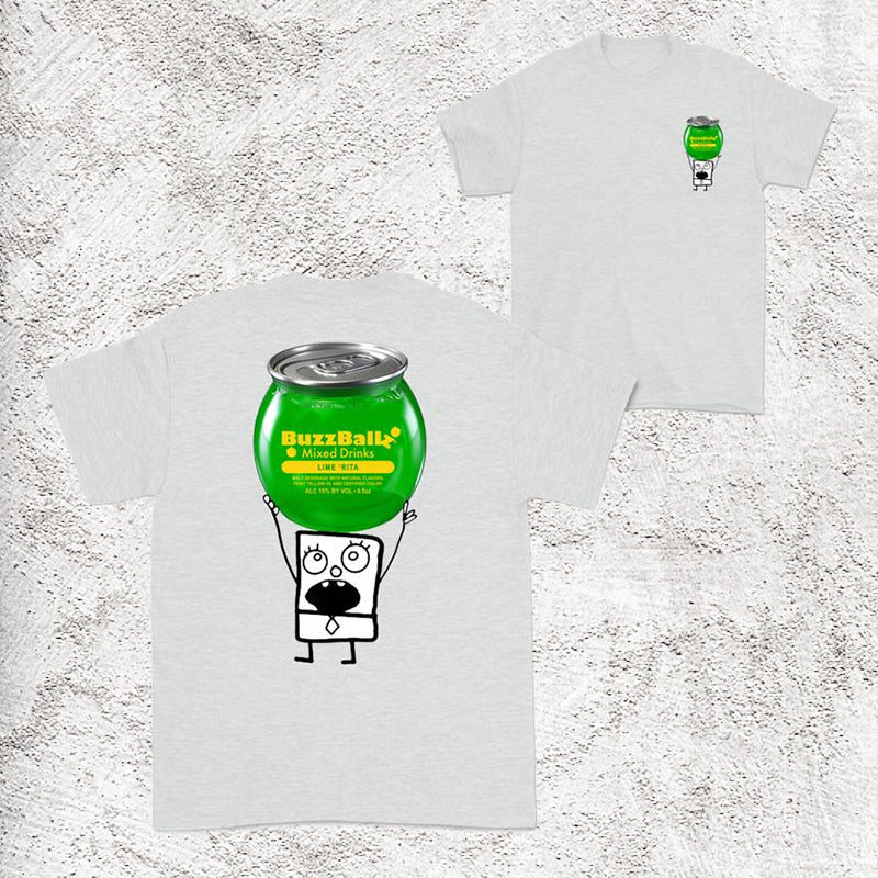 Doodlebob Funny Drinking 2 Sided T-Shirt