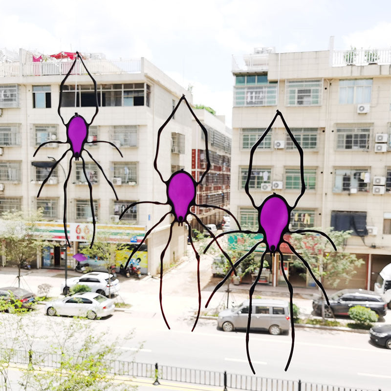 Spider Stained Glass Suncatcher