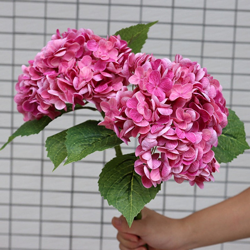 Outdoor artificial hydrangea flowers