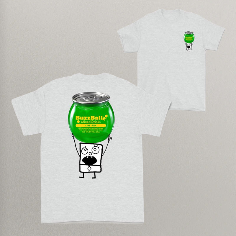 Doodlebob Funny Drinking 2 Sided T-Shirt