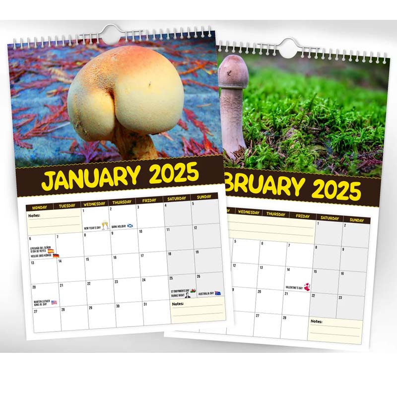 World's Greatest Mushrooms Calendar