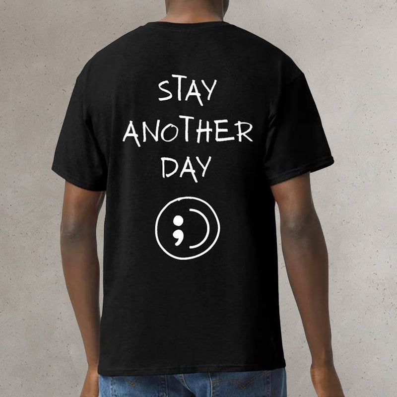 Stay Another Day Black T-shirt