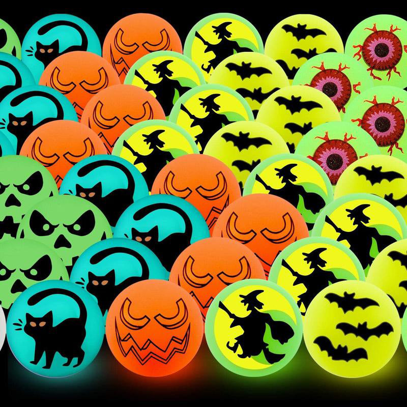 Glow-in-the-Dark Halloween Bouncy Balls