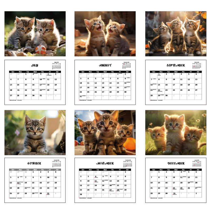 2025 Three Cats Calendar