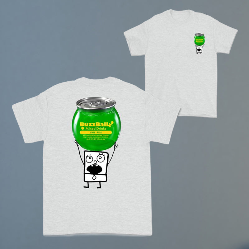 Doodlebob Funny Drinking 2 Sided T-Shirt