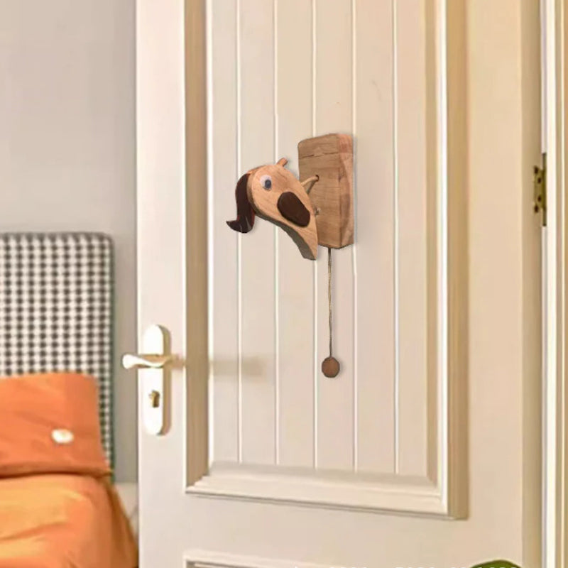 Wooden Handmade Creative Woodpecker Door Bell