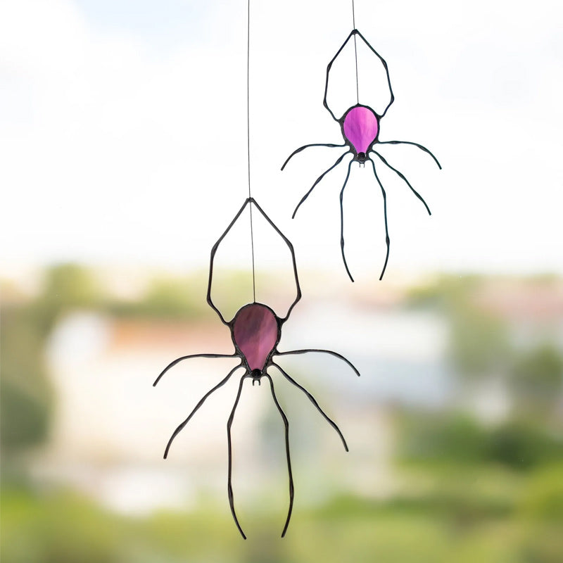 Spider Stained Glass Suncatcher