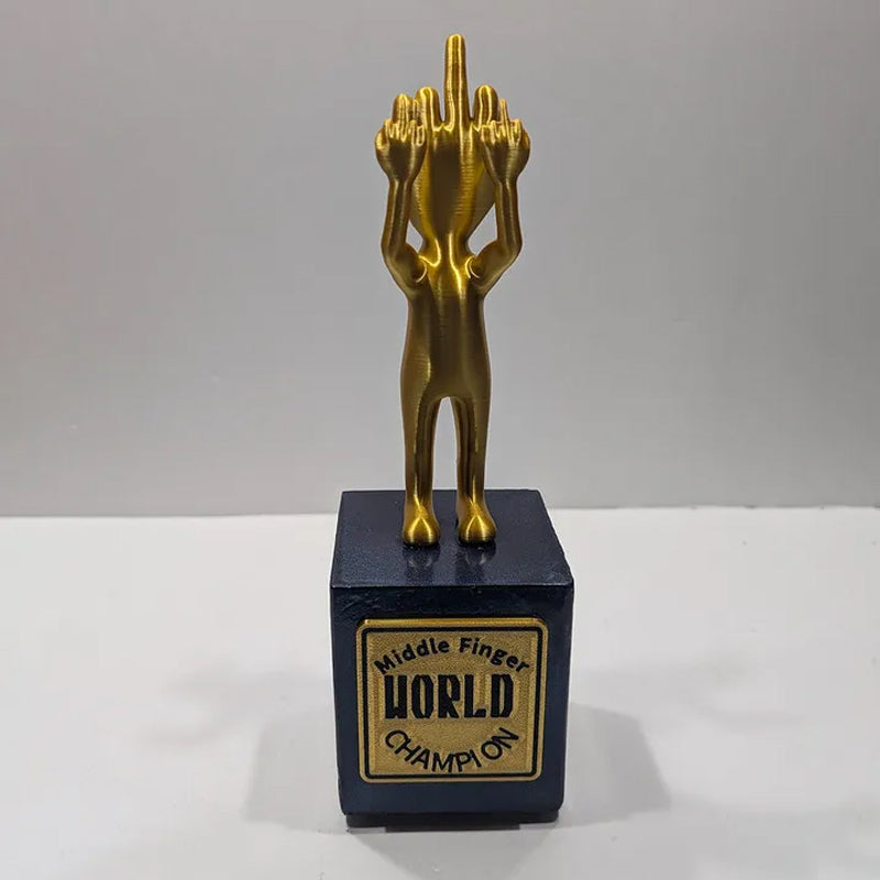 🏆Middle Finger World Champion Trophy