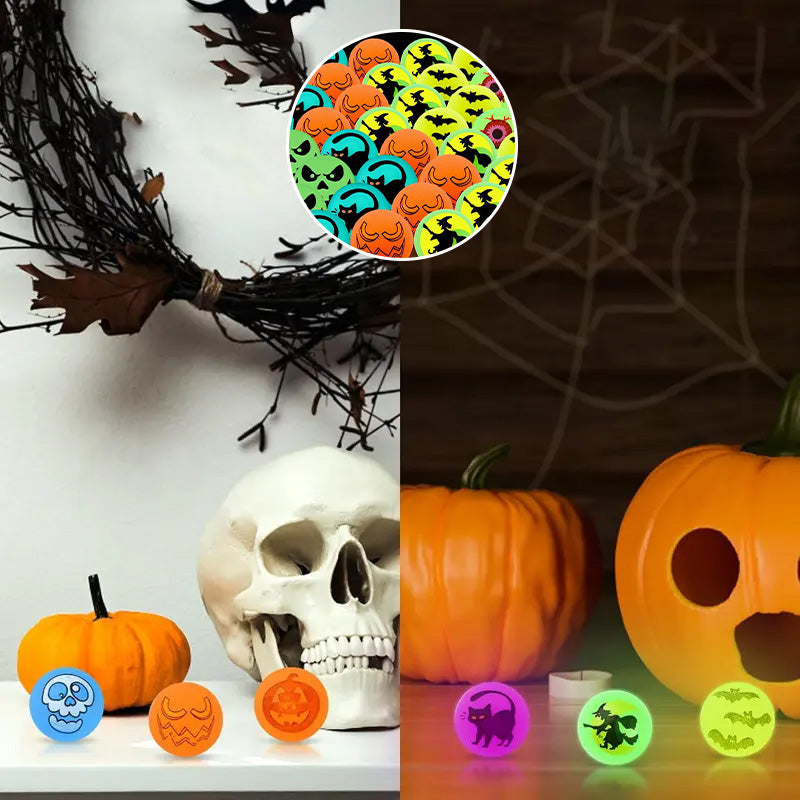 Glow-in-the-Dark Halloween Bouncy Balls