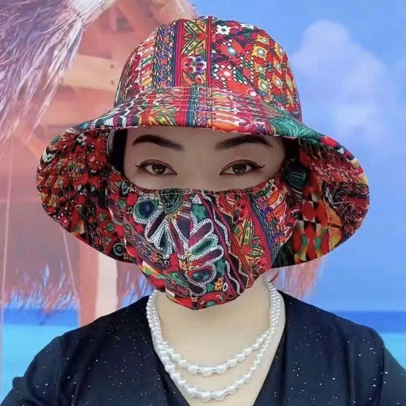 Sun Protection Mask Hat