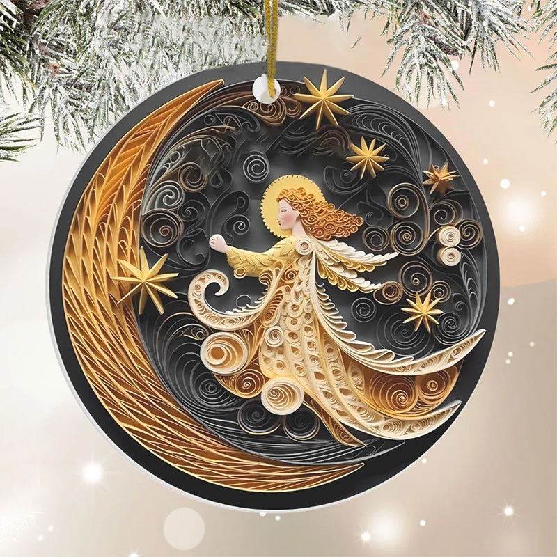 Flat Quilling Christmas Ornament