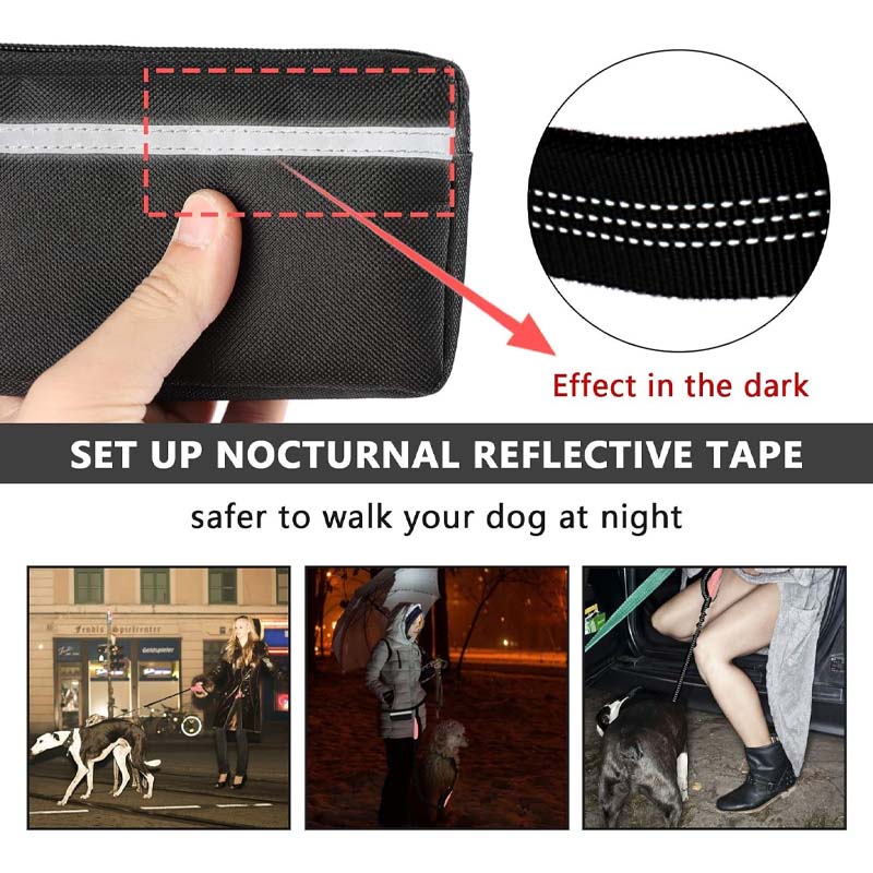 Hands Free Dog Leash With Zipper Pouch