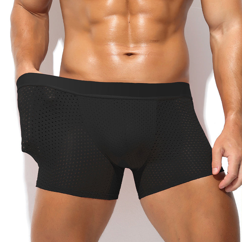 Men's Breathable Shapewear Briefs with Removable Padding