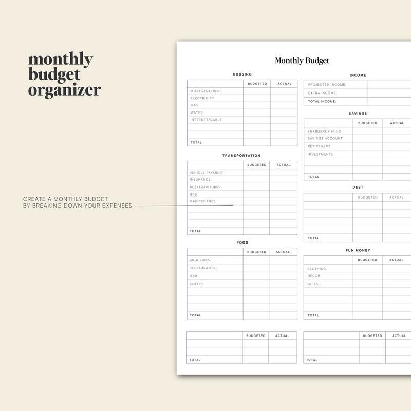 2025 Minimalist Planner