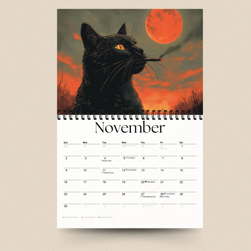 Cat Calendar | Year 2025