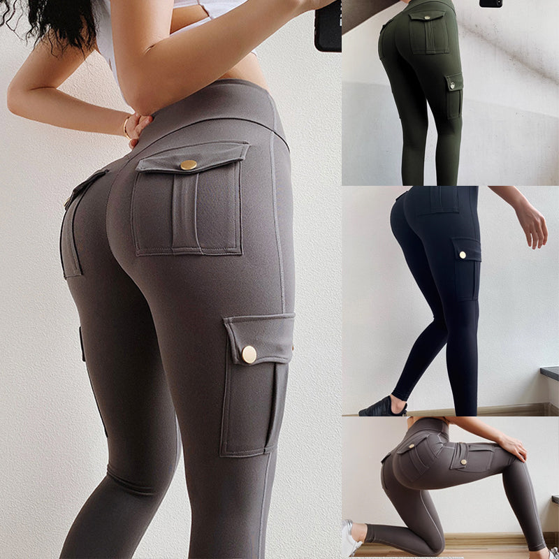 Pocket Design Butt Lifting Active Leggings