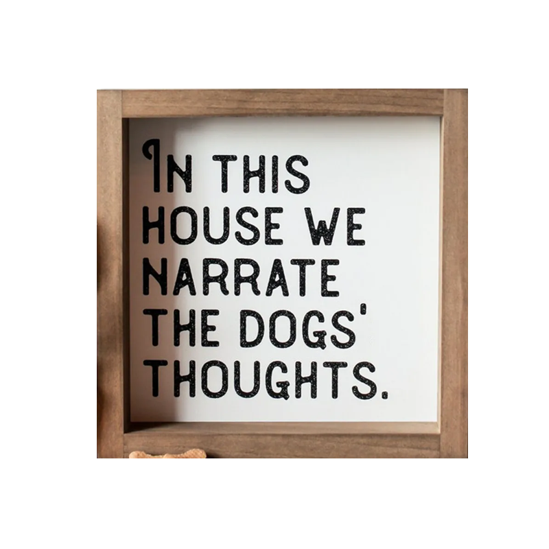 Pet Slogan Home Decorations