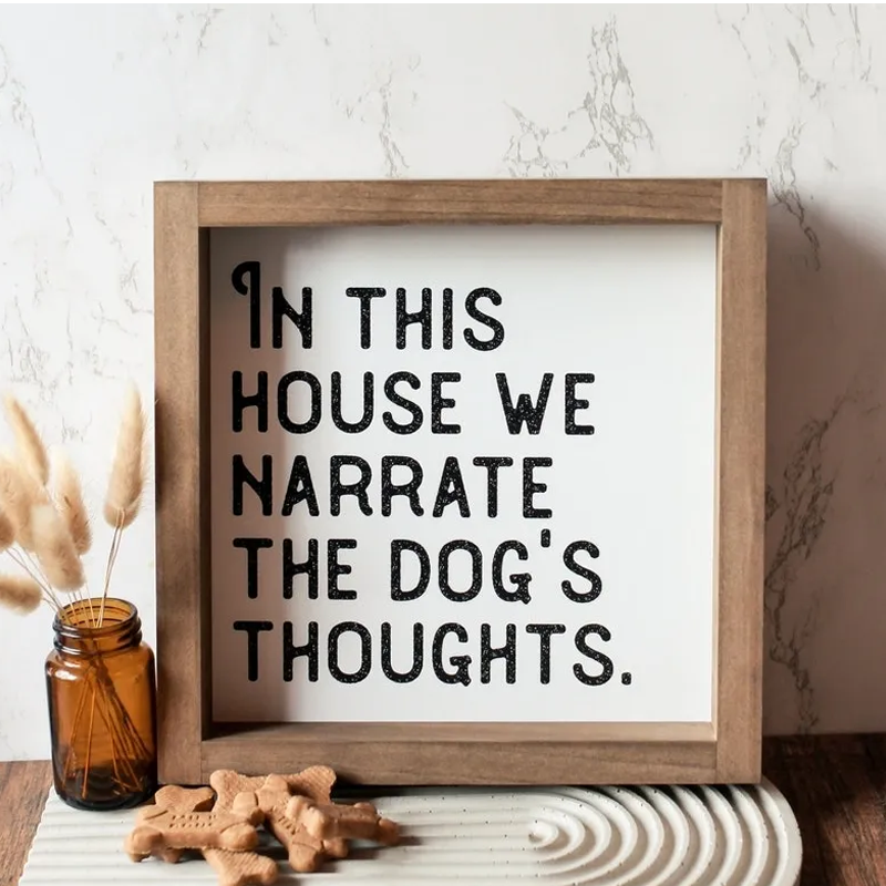 Pet Slogan Home Decorations