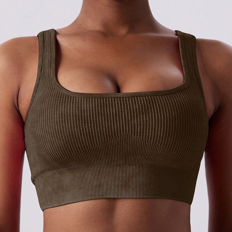 Square Neck Cropped Tank Top