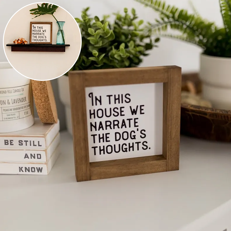 Pet Slogan Home Decorations