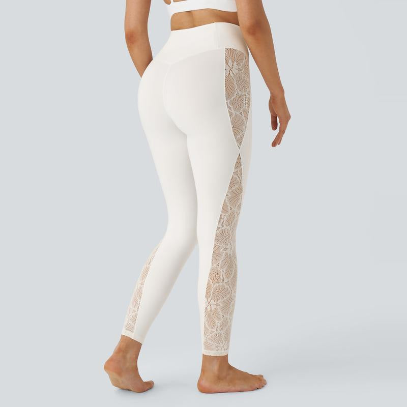 High Waist Lace Yoga Pants