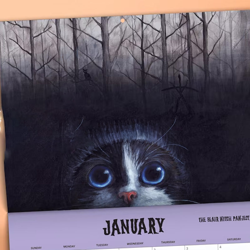 Scaredy Cats 2025 Monthly Calendar