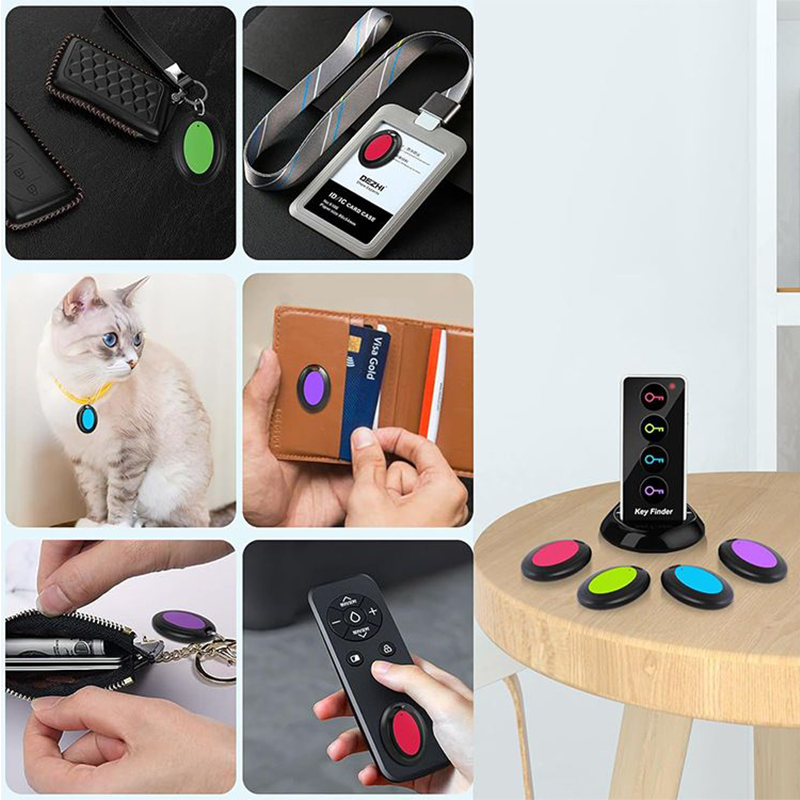 Wireless RFID Locator Key Finder With 4 Receiver & LED Flashlight Function