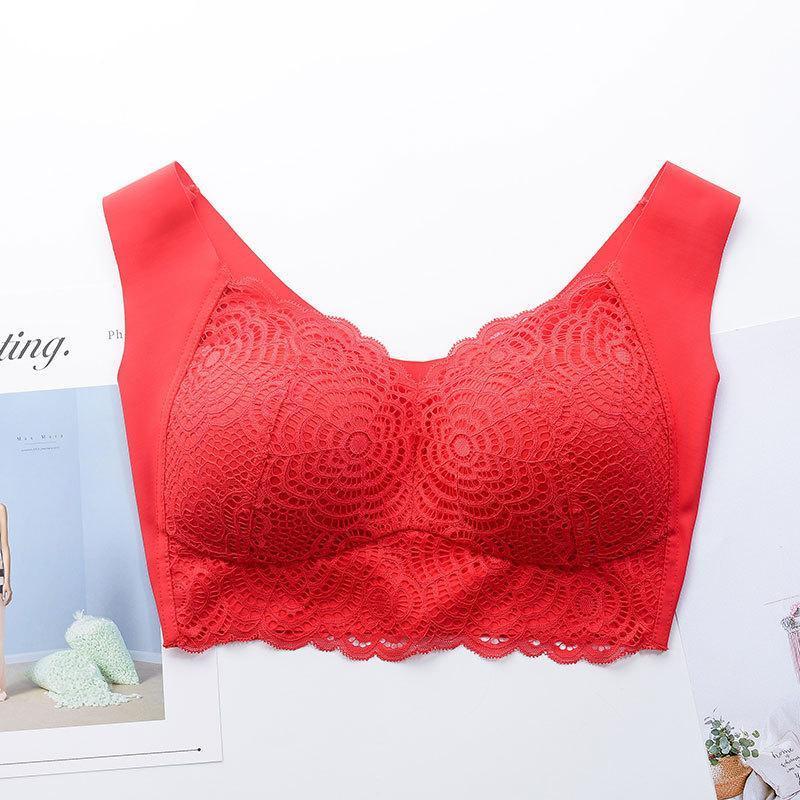 Thin Section Seamless-Ring Gather Bra